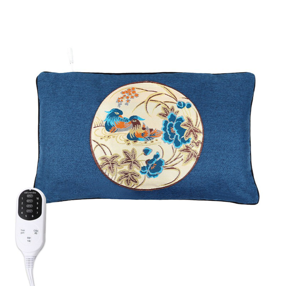 Gối Ngải Cứu Sưởi Điện Đông Y Cao Cấp